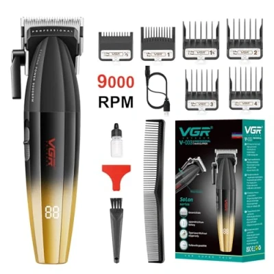 Afbeelding van VGR 003 Fresh Fade tondeuse, professionele snoer/accu tondeuse met led display