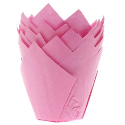 Afbeelding van Muffin Cups HoM Tulp Roze 36st.