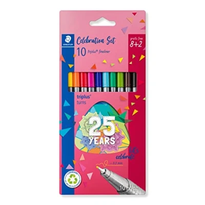 Afbeelding van STAEDTLER triplus fineliner 334 set anniversary 8 + 2 gratis