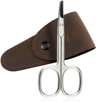 Afbeelding van marQus Nagelschaartje uit Solingen met afgerond lemmet, incl. etui voor nauwkeurig nagels knippen, geschikt baby of kindernagels