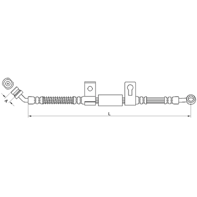 Afbeelding van METZGER 4110831 Remslang 669mm M10 x 1mm KIA: SORENTO 1