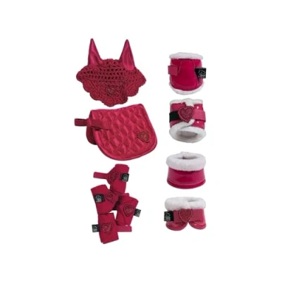 Afbeelding van HKM Knuffel Pony Rijden Set Rood One Size