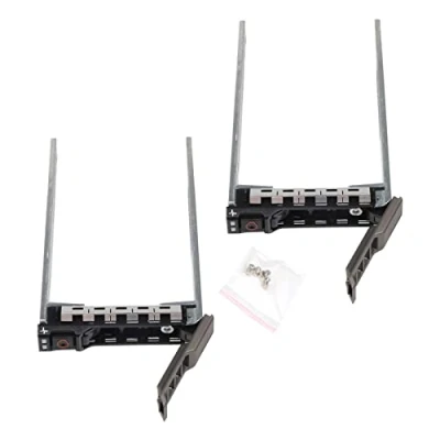 Afbeelding van Heretom 2 Pack 2,5 inch harde schijf lade Caddy SAS/SATA beugel Hot swap voor Dell PowerEdge Server R320 R420 T420 R430 R530 T620 R620 R630 R720 R720xd R730 R820 R830 R920 &amp; Meer