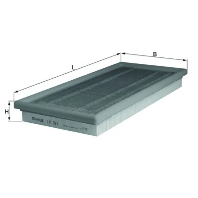 Afbeelding van Mahle Original Luchtfilter LX 261
