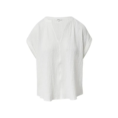 Afbeelding van s.Oliver Strukturierte Blouse, Dames, Maat: 32, Ecru