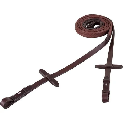 Afbeelding van BR Teugel Eventa Grip 16mm blind Full Zilver Bruin