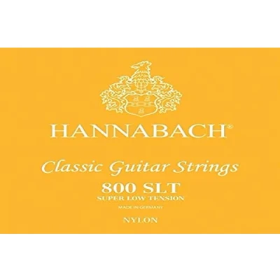 Afbeelding van Hannabach Klassieke Gitaarsnaren Series 800 Super Low Tension verzilverd E1, 8001SLT, Snaren voor gitaar (verzilverd koperdraad, lage spanning, instapklassieke gitaren)