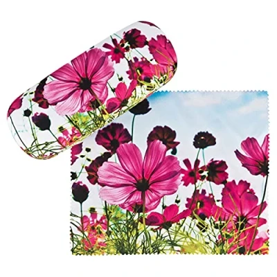 Afbeelding van VON LILIENFELD Brillenetui Bloemenweide Brillenkoker Stabiele Reinigingsdoek Glasses Case Box