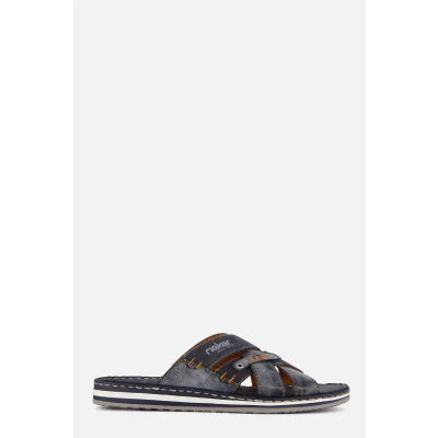 Afbeelding van Rieker Pantoffels ozean/denim, Heren, Maat: 40, Ozean/denim Kunststof/ textiel