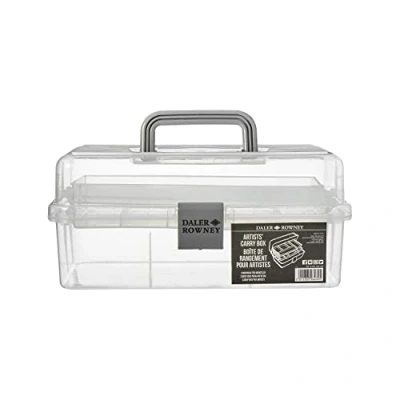 Afbeelding van Daler Rowney Artists&#039; witte Caddy draagtas voor kunstbenodigdheden, 33 x 20 15 cm, ideaal professionele kunstenaars