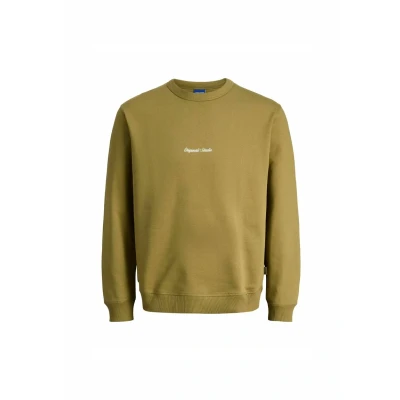 Afbeelding van JACK &amp; JONES Sweatshirt &#039;JORNorrebro&#039; olijfgroen / wit