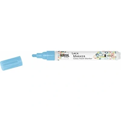 Afbeelding van KREUL 47019 Medium lakkrijt lichtblauw, met ronde punt, lijndikte 2 4 mm voor het ontwerpen, labelen en decoreren van kleine, originele geschenken, kaarten, enz.