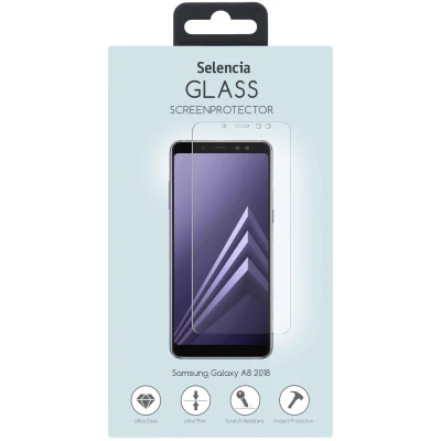 Afbeelding van Screenprotector Samsung Galaxy A8 (2018): Selencia Gehard Glas