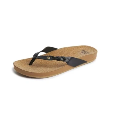Afbeelding van Slipper Reef Women Cushion Court Twist Black Schoenmaat 40,5