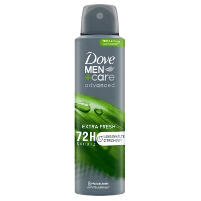 Afbeelding van Dove Men+Care advanced anti transpirant Extra Fresh beschermt 72 uur tegen lichaamsgeur en zweet 150 ml 6 stuks vers