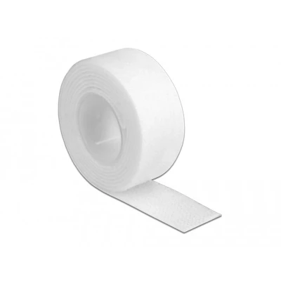 Afbeelding van Delock klittenband op rol L 1 m x B 20 mm wit
