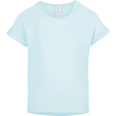 Afbeelding van Merry Style Meisjes T shirts Sport Crop Gym Yoga Hardlopen Hemelsblauw 152 MS MS10 468 BL