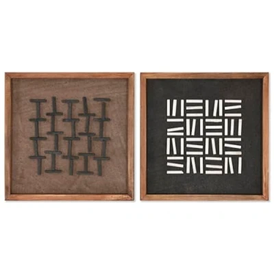 Afbeelding van Schilderij Home ESPRIT Modern 40,2 x 4 cm (2 Stuks)