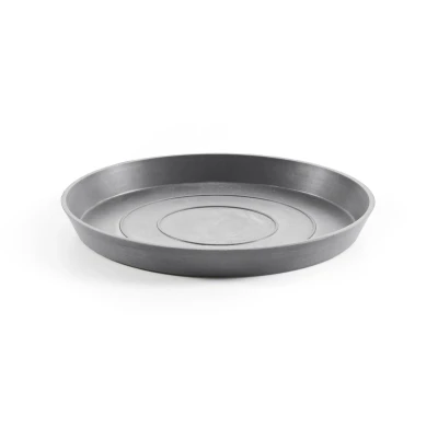 Afbeelding van Ecopots onderschotel rond 21 cm grijs