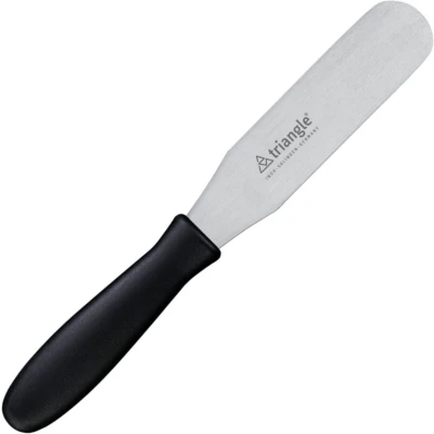 Afbeelding van Triangle Professioneel Paletmes RVS 15 cm Heft Kunststof Zwart