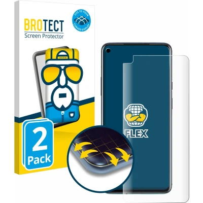 Afbeelding van BROTECT Screenprotector voor OnePlus 8 Pro Folie Beschermfolie transparant volledig dekking (2 Stuks)