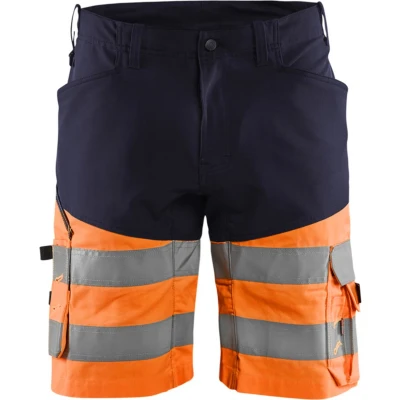 Afbeelding van Blaklader Short met stretch High Vis 1541 1811 Marineblauw/Oranje C60