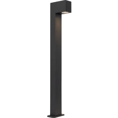 Afbeelding van QAZQA Industriële staande buitenlamp donkergrijs 80 cm IP44 Baleno