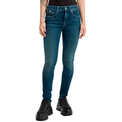 Afbeelding van G Star RAW 3301 High Skinny Jeans, blauw (Worn in Meadows D05175 d763 g725), 30W x 30L