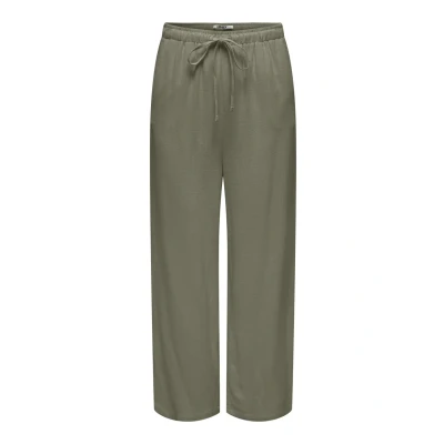 Afbeelding van ONLY Onlsiesta Pullup Broek, Dames, Maat: Lx32, Deep lichen green