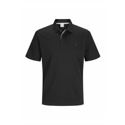Afbeelding van Jack &amp; Jones Premium Jprccrodney SS Poloshirt, Heren, Maat: Small, Black