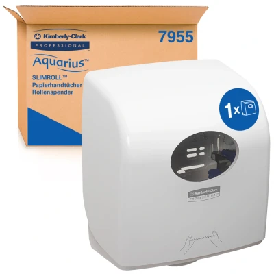 Afbeelding van Handdoekroldispenser Aquarius Slimroll wit 7955