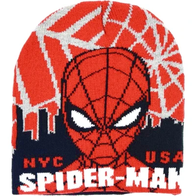 Afbeelding van Marvel Spiderman Muts zwart/rood maat 54 cm (± 5 8 jaar)
