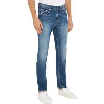 Afbeelding van Tommy Hilfiger Heren Denton Th Str Napels Denim Broek, Blauw, 28W/36L, Napels, 28W / 36L