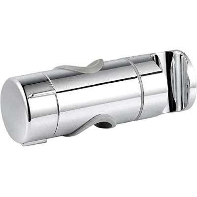 Afbeelding van Joyoldelf Universele handdouche houder, verstelbaar, 90 graden flexibel draaibaar, douchehouder voor Slide Bar 19 25 mm buitendiameter, ABS kunststof, verchroomd