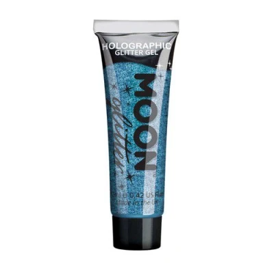 Afbeelding van Moon Creations Glitter Holographic Fine Gel Make up Blauw