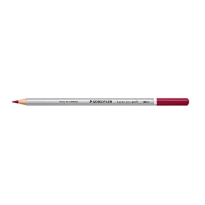 Afbeelding van STAEDTLER Aquarel kleurpotloden karaat, aquarel, Toscaans rood, wateroplosbare, zachte, kleurintensieve vulling, verschillende droog en natstechnieken, 6 aquarelpotloden in kartonnen etui, 125 260