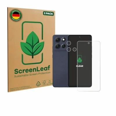Afbeelding van ScreenLeaf Screenprotector voor Motorola Moto G86 (Voor+Camera) Duurzame schermbescherming Folie Beschermfolie transparant (2 Stuks)