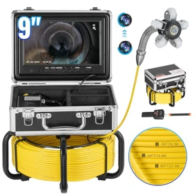 Afbeelding van VEVOR rioolcamera 50m leidingcamera leidinginspectiecamera met 512 Hz plaatsbepaler