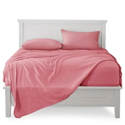 Afbeelding van FARFALLAROSSA Beddengoedset voor eenpersoonsbed van 100% katoen, hoeslaken 90 x 200 cm, laken 160 280 1 kussensloop 50 80 cm poeder