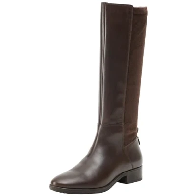 Afbeelding van Geox Dames D Felicity Knee High Boot, koffie, 37.5 EU