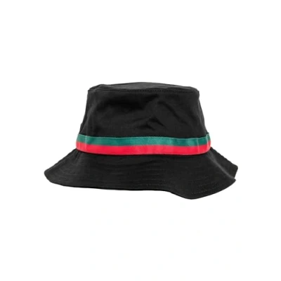 Afbeelding van Flexfit Bucket Hoed, Heren, Maat: One Size, Black/firered/green
