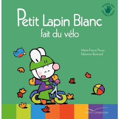 Afbeelding van Petit Lapin Blanc fait du vélo