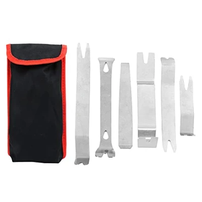 Afbeelding van Car Audio Removal Trim Pry Fastener Tool, 6 Stuks Radio Remover Ergonomische Demontage Gereedschap voor Dashboard Interieur Panel Centrale Controle Metaal
