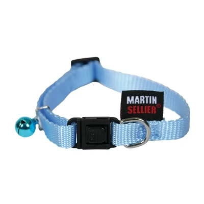 Afbeelding van Martin Sellier Kattenhalsband Nylon Uni Blauw 12 MMX20 30 CM