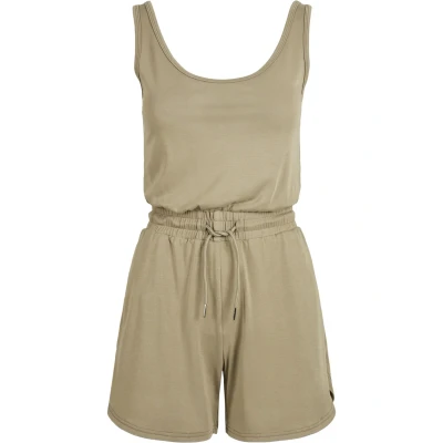 Afbeelding van Urban Classics Ladies Short Sleeveless Modal Jumpsuit Jumpsuit, Dames, Maat: XL, Khaki