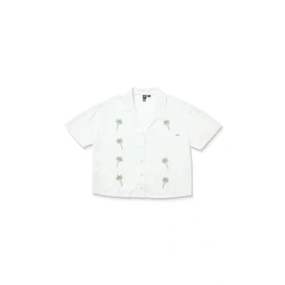 Afbeelding van Volcom SUN Stunner Overhemdblouse, Dames, Maat: XS, Bone