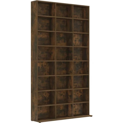 Afbeelding van vidaXL Cd kast 102x23x177,5 cm bewerkt hout gerookt eikenkleurig