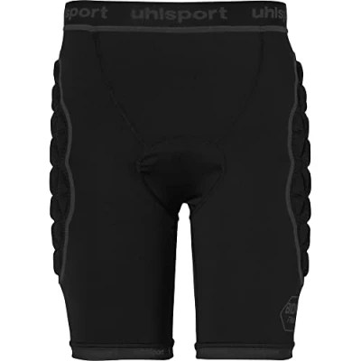 Afbeelding van uhlsport Bionikframe Padded Short Black Edition gevoerde onderbroek voor volwassenen en kinderen, korte beschermbroek, voetbalkeeper, handbal, volleybal enz.