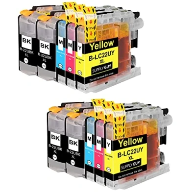 Afbeelding van Supply Guy 10 Inktpatronen compatibel met Brother LC 22U voor DCP J785DW MFC J985DW