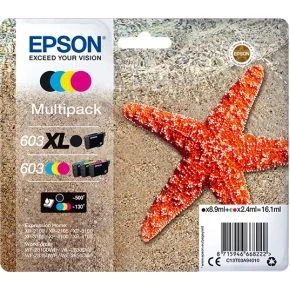 Afbeelding van Epson 603 XL Origineel Zwart, Cyaan, Magenta, Geel Multipack 4 stuk(s)